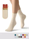 Женские высокие носки omsa eco 254 beige, , 35-38 (23-25), OMSA, - 1