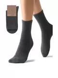 Женские «пушистые» зимние носки omsa comfort 350 grigio scuro, , 35-38 (23-25), OMSA, - 1
