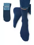 Мужские зимние носки omsa comfort 301 blu melange, , 45-47 (29-31), OMSA, - 1