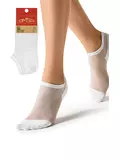 Женские суперукороченные носки omsa eco 251 bianco, , 39-41 (25-27), OMSA, - 1