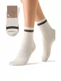 Женские высокие зимние носки с шерстью omsa comfort 355 avorio, , 39-41 (25-27), OMSA, - 1