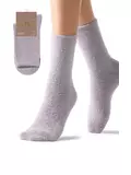 Женские «пушистые» зимние носки omsa comfort 350 lilla, , 35-38 (23-25), OMSA, - 1