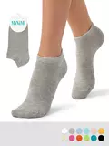 Женские короткие носки minimi fresh 4102 grigio melange, , 35-38 (23-25), MINIMI, - 1