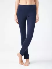 Ультрамягкие джеггинсы с высокой посадкой swift new темно-синий, , 164-90/XS, CONTE ELEGANT, - 3