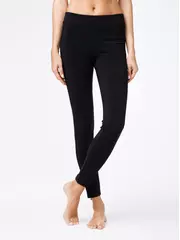 Моделирующие женские леггинсы с высокой посадкой и молниями leonarda nero, , 170-90/XS, CONTE ELEGANT, - 3