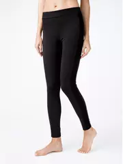 Ультрамодные леггинсы из искусственной замши c лампасами velvet chic nero, , 170-94/S, CONTE ELEGANT, - 3