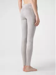 Леггинсы женские из искусственной замши с высокой посадкой conte desire lux silver cloud, , 170-90/XS, CONTE ELEGANT, - 2