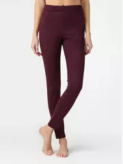 Леггинсы женские из искусственной замши с высокой посадкой conte desire lux grape wine, , 170-102/L, CONTE ELEGANT, - 3