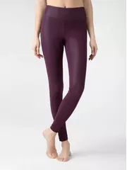 Моделирующие женские леггинсы miss conte с высокой посадкой из искусственной кожи amaranth, , 170-102/L, CONTE ELEGANT, - 1