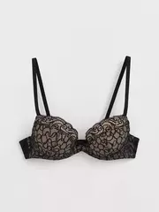 Бюстгальтер с эффектом push-up voile rb2081 черный, , 70B, CONTE ELEGANT, - 5