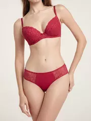 Бюстгальтер с эффектом push-up voile rb2081 брусника, , 80A, CONTE ELEGANT, - 3