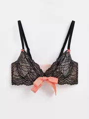 Бюстгальтер с глубоко открытой линией декольте taboo tb5105 камея с черным, , 85A, CONTE ELEGANT, - 3