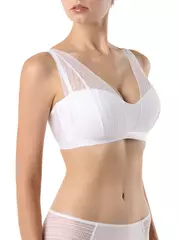 Бюстгальтер бралетт без каркасов vintage rb7115 белый, , 65C, CONTE ELEGANT, - 1