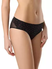 Трусы женские "хипстер" tru-la-la lhp 1013 (в коробке) black, , 90/XS, CONTE ELEGANT, - 1