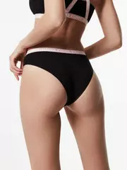 Трусы женские «бразилиана» из премиального хлопка energy lbr 1295 black, , 90/XS, CONTE ELEGANT, - 3