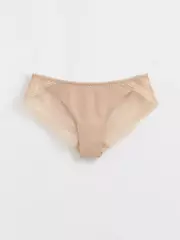 Трусы женские «бикини» из хлопка и кружева romantic story lb 1265 skin, , 90/XS, CONTE ELEGANT, - 3