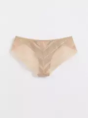 Трусы женские «бикини» из хлопка и кружева romantic story lb 1265 skin, , 90/XS, CONTE ELEGANT, - 4