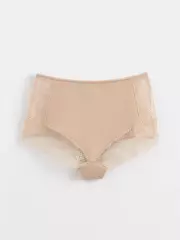 Трусы женские «бикини» из хлопка с итальянским кружевом demure lb 1277 skin, , 90/XS, CONTE ELEGANT, - 4