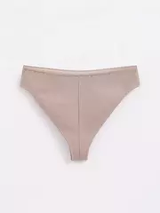 Трусы женские "бразилиана" c высокой посадкой classic basic lbr 1350 cappuccino, , 90/XS, CONTE ELEGANT, - 2