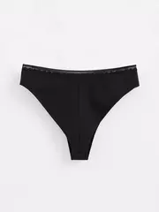 Трусы женские "бразилиана" c высокой посадкой classic basic lbr 1350 black, , 90/XS, CONTE ELEGANT, - 2