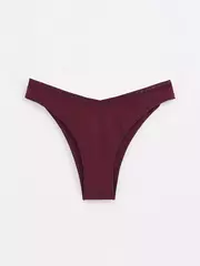 Трусы женские "бразилиана" с v-образной линией талии classic basic lbr 1348 bordo, , 90/XS, CONTE ELEGANT, - 3