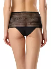 Трусы женские "брифы" с высокой линией талии vintage rp1073 черный, , 90/XS, CONTE ELEGANT, - 2