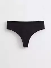Хлопковые женские трусы «танга» assorti rp6107 черный, , 94/S, CONTE ELEGANT, - 3