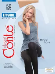 Женские колготки из микрофибры conte episode 50 den nero, , 4, CONTE ELEGANT, - 6