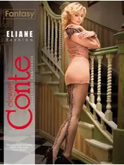 Колготки женские conte fantasy eliane bianco, , 4, CONTE ELEGANT, - 1