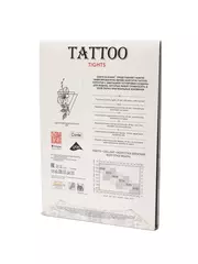 Фантазийные колготки tattoo с рисунком garden 005 bronz, , 3, CONTE ELEGANT, - 3