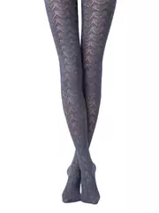 Колготки хлопковые ажурные conte impulse jeans, , 2, CONTE ELEGANT, - 1