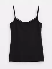 Топ женский из премиального хлопка classic basic lt 1346 black, , 170-84/XS, CONTE ELEGANT, - 2