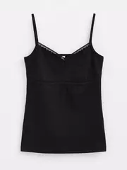 Топ женский из премиального хлопка classic basic lt 1346 black, , 170-84/XS, CONTE ELEGANT, - 1