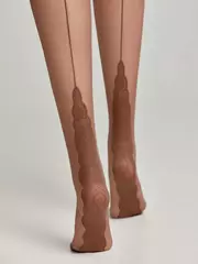 Колготки с имитацией шва conte stella mocca, , 2, CONTE ELEGANT, - 2