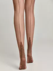 Колготки с имитацией шва conte stella mocca, , 2, CONTE ELEGANT, - 3