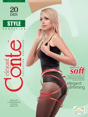 Колготки женские conte style 20 den nero, , 3, CONTE ELEGANT, - 6
