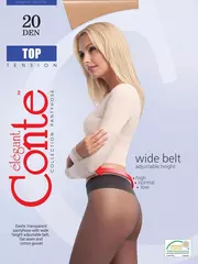 Колготки женские с заниженной талией top 20 den bronz, , 2, CONTE ELEGANT, - 2