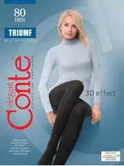 Колготки женские conte triumf 80 nero, , 4, CONTE ELEGANT, - 5