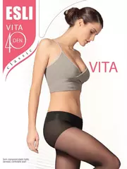 Колготки женские esli vita 40 den (с заниженной талией), , 4, ESLI, - 1