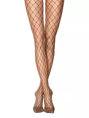 Колготки в крупную сетку rette super max nero, , 2, CONTE ELEGANT, - 2