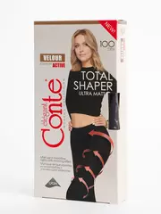 Плотные матовые женские колготки velour active 100 den nero, , 4, CONTE ELEGANT, - 6