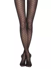 Фантазийные колготки с геометрическим рисунком afina nero, , 3, CONTE ELEGANT, - 2
