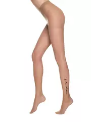 Колготки с тату-рисунком conte femme bronz, , 2, CONTE ELEGANT, - 4