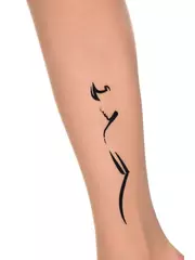 Колготки с тату-рисунком conte femme bronz, , 2, CONTE ELEGANT, - 5