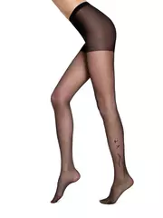 Колготки с тату-рисунком conte femme nero, , 2, CONTE ELEGANT, - 4