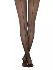 Колготки c имитацией шва conte line nero, , 3, CONTE ELEGANT, - 5