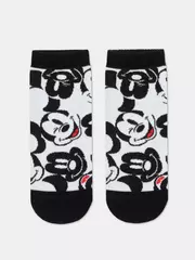 Короткие женские носки с рисунками минни маус ©disney 360 черно-белый, , 36-39 (23-25), , - 5