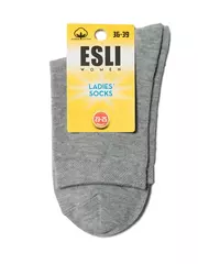 Женские носки esli 000 серый, , 36-39 (23-25), ESLI, - 3