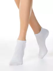 Короткие женские носки esli 000 белый, , 36-39 (23-25), ESLI, - 1