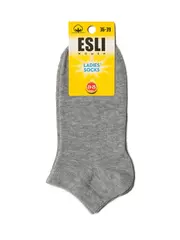 Короткие женские носки esli 000 серый, , 36-39 (23-25), ESLI, - 3